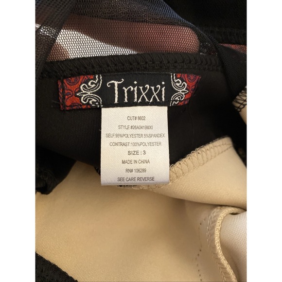 NWT TRIXXI BEIGE/BLACK STRAPLESS MINI DRESS WITH‎ LACE DETAIL SIZE 3 - Picture 11 of 16